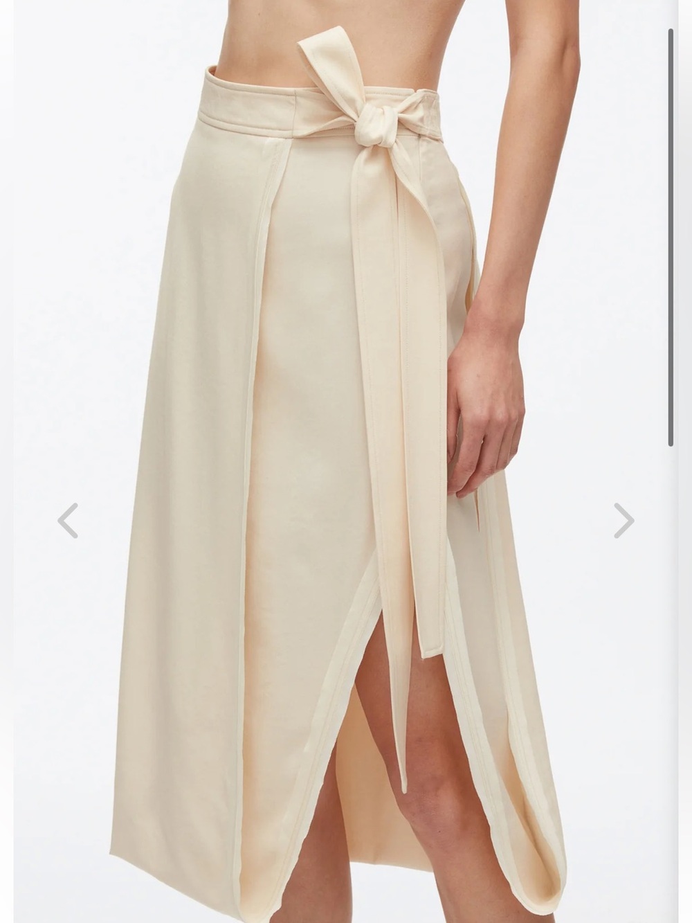 3.1 Phillip Lim Ivory Wool Blend Endless Loop Skirt, Size 10, NWT